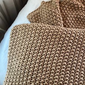 Casaluna Knit Blanket - Warm Brown
